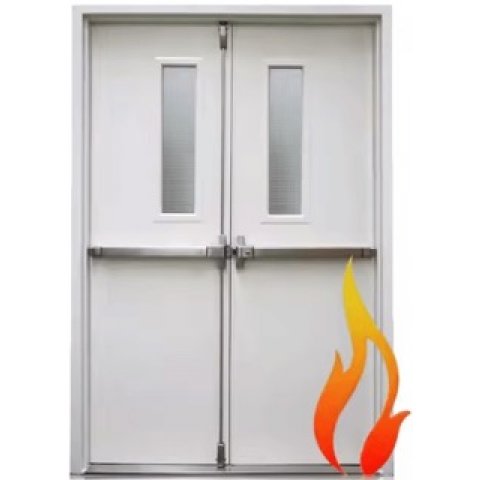 CỬA THÉP CHỐNG CHÁY 2 CÁNH CHO NHÀ XƯỞNG